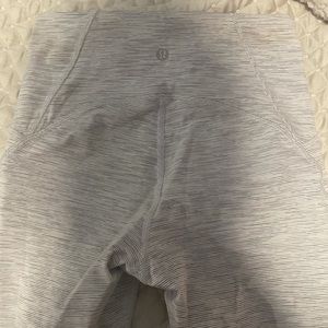 Lululemon white/grey leggings